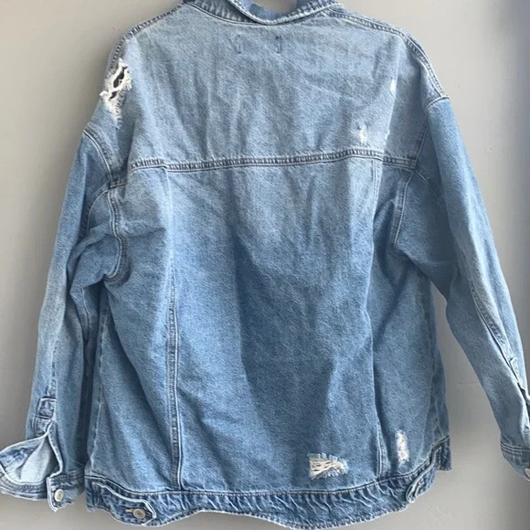 Distressed Jean Jacket - Picture 2 of 2